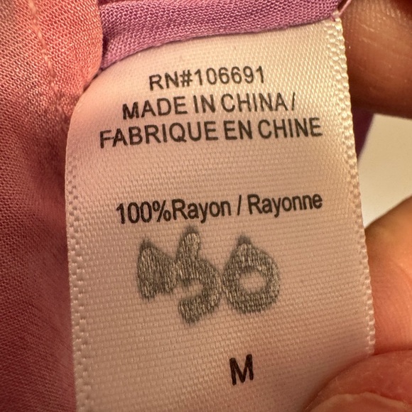 Young Fabulous and Broken Butterfly Sleeve Top Pink - Picture 6 of 7